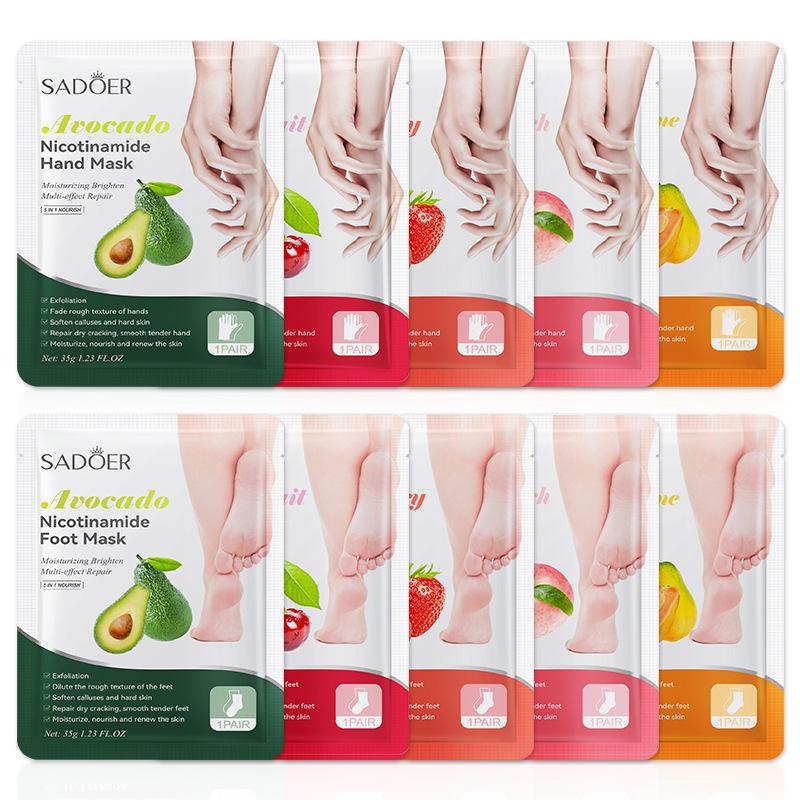 Skincare Exfoliating - 1 paar SADOER Fruit Voetmasker Hydraterend