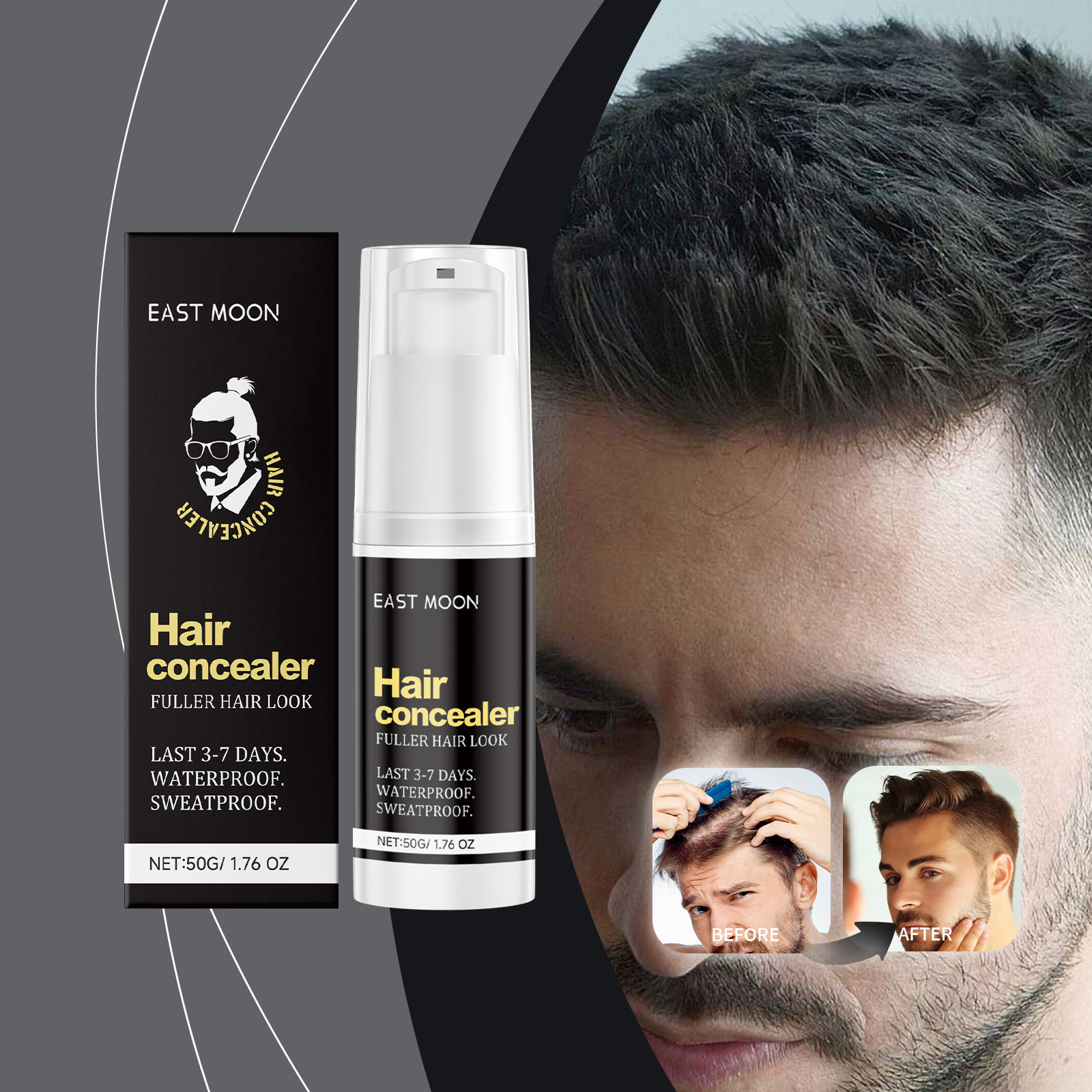 Licorice Root Extract - Haarbedekkende concealercrème Wortelverf Vult haarlijn aan