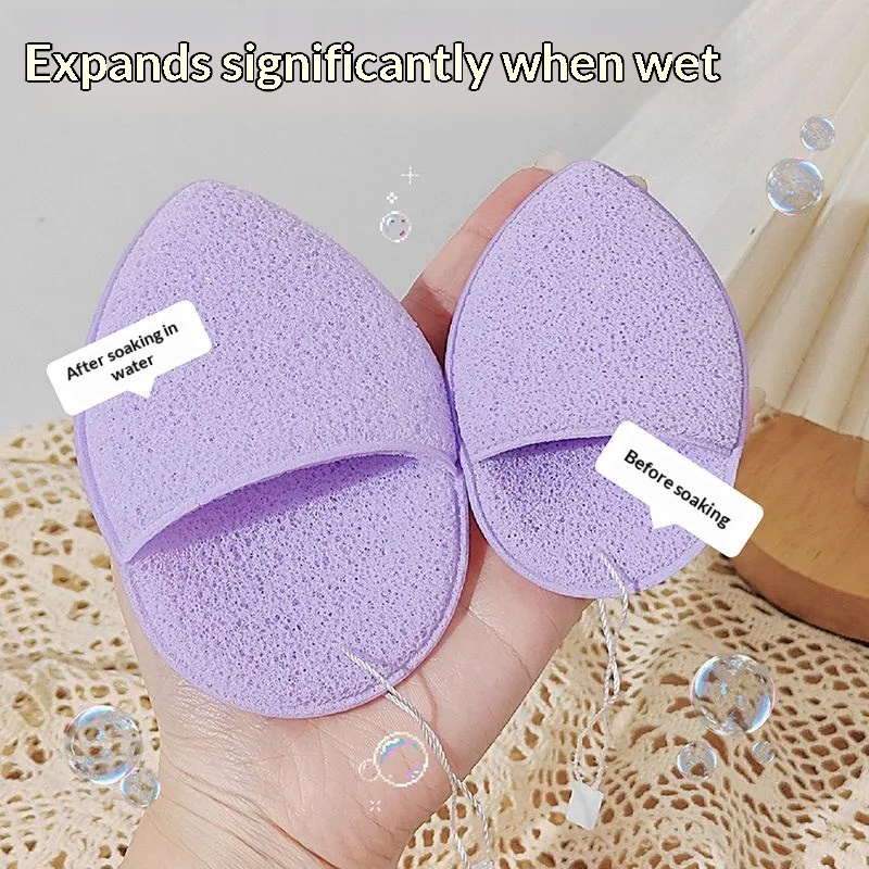 Skincare Exfoliating - Handschoentype Gezichtsspons Zachte waterdruppel Gezichtsreinigingsspons Maskerverwijderaar