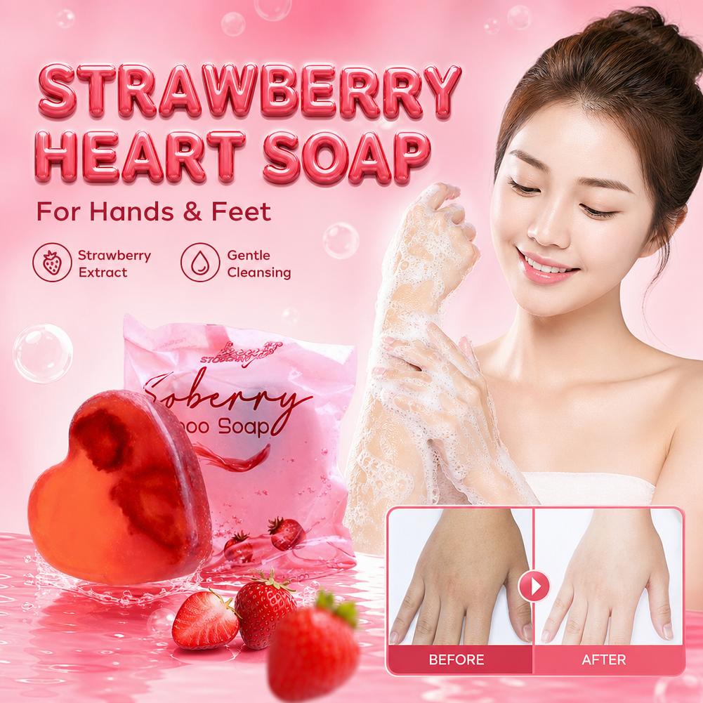 Aardbeiengeurende badzeep Huid - Skincare Exfoliating recensie en prijs
