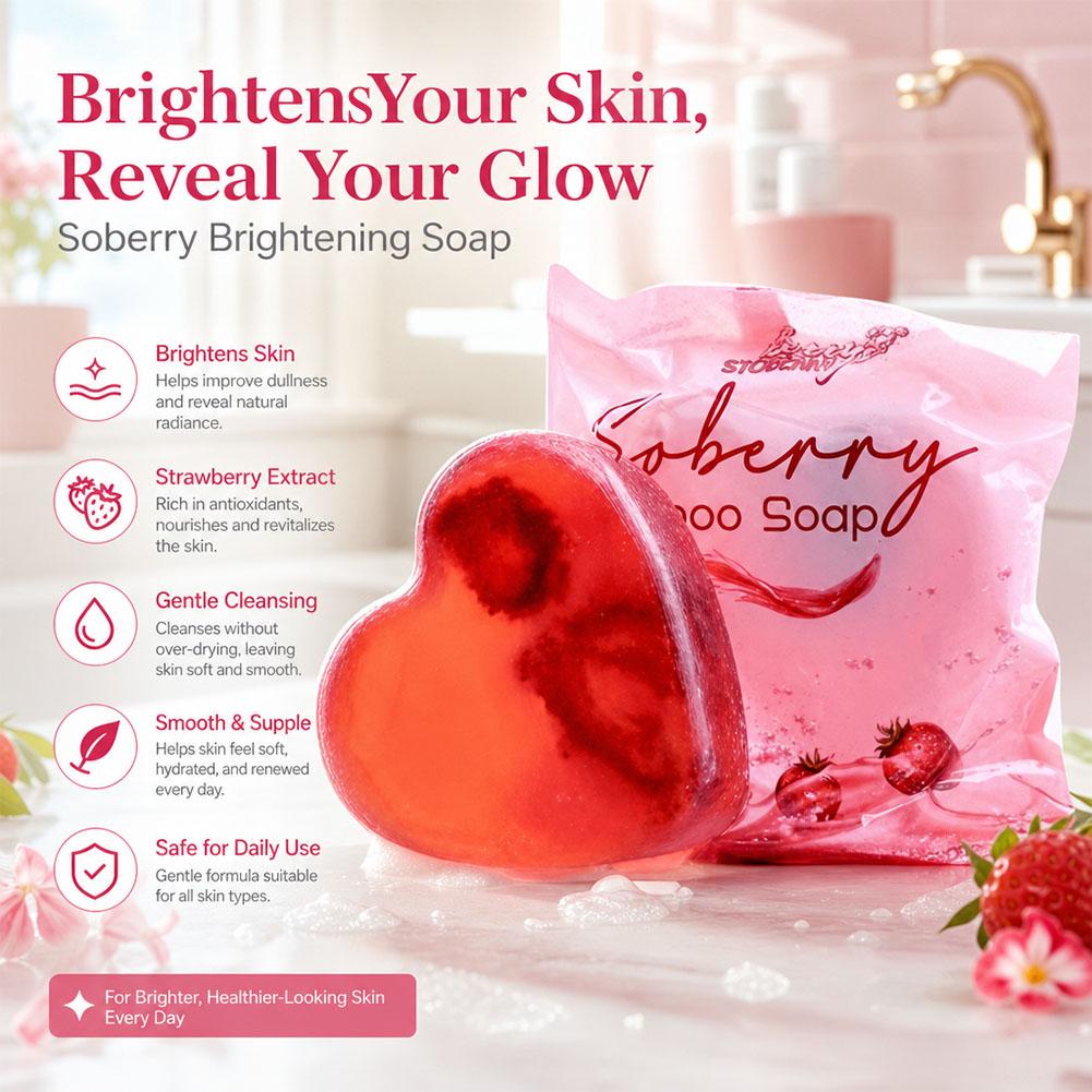 Aardbeiengeurende badzeep Huid - Skincare Exfoliating recensie en prijs