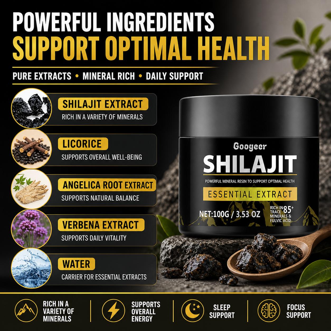 Googeer Shilajit Extract Poede - Licorice Root Extract recensie en prijs